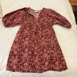 Floral, knee length dress